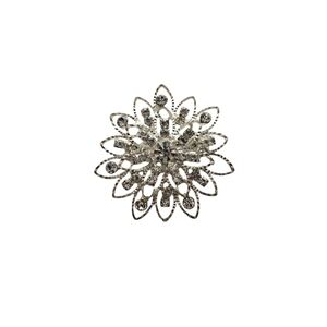 3 for $5 Sparkly Silver Floral Brooch